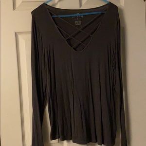 American Eagle Grey Top